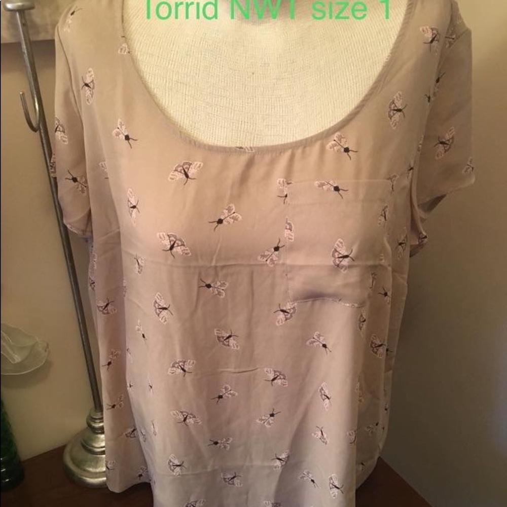 Georgette moth top